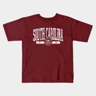 South Carolina Vintage Distressed Palmetto State Kids T-Shirt